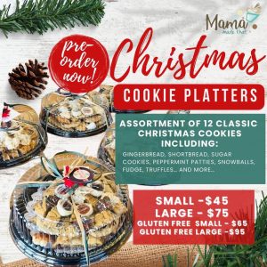 Christmas cookie platter